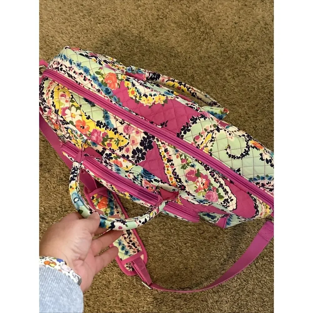 Vera Bradley Iconic Small Duffle and Travel Wildflower Paisley New No Tag